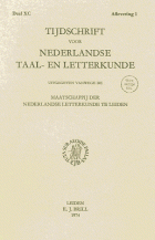Tijdschrift voor Nederlandse Taal- en Letterkunde. Jaargang 90,  [tijdschrift] Tijdschrift voor Nederlandse Taal- en Letterkunde