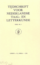 Tijdschrift voor Nederlandse Taal- en Letterkunde. Jaargang 109,  [tijdschrift] Tijdschrift voor Nederlandse Taal- en Letterkunde