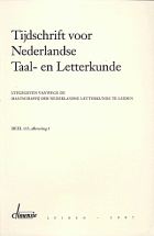 Tijdschrift voor Nederlandse Taal- en Letterkunde. Jaargang 113,  [tijdschrift] Tijdschrift voor Nederlandse Taal- en Letterkunde