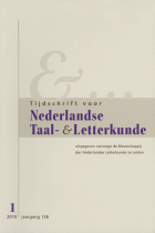 Tijdschrift voor Nederlandse Taal- en Letterkunde. Jaargang 126,  [tijdschrift] Tijdschrift voor Nederlandse Taal- en Letterkunde
