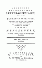 Vaderlandsche letteroefeningen. Jaargang 1779,  [tijdschrift] Vaderlandsche Letteroefeningen