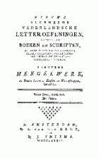 Vaderlandsche letteroefeningen. Jaargang 1789,  [tijdschrift] Vaderlandsche Letteroefeningen