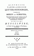 Vaderlandsche letteroefeningen. Jaargang 1810,  [tijdschrift] Vaderlandsche Letteroefeningen