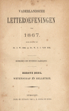 Vaderlandsche letteroefeningen. Jaargang 1867,  [tijdschrift] Vaderlandsche Letteroefeningen