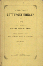 Vaderlandsche letteroefeningen. Jaargang 1873,  [tijdschrift] Vaderlandsche Letteroefeningen