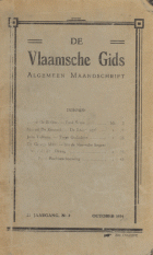 De Vlaamsche Gids. Jaargang 23,  [tijdschrift] Vlaamsche Gids, De
