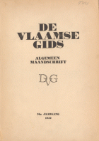 De Vlaamse Gids. Jaargang 36,  [tijdschrift] Vlaamsche Gids, De