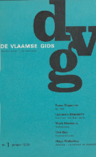 De Vlaamse Gids. Jaargang 54,  [tijdschrift] Vlaamsche Gids, De