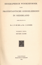 Biographisch woordenboek van protestantsche godgeleerden in Nederland. Deel 4, Jan Pieter de Bie, Jakob Loosjes