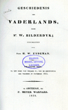 Geschiedenis des vaderlands. Deel 12, Willem Bilderdijk