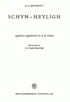Schyn-heyligh, G.A. Bredero