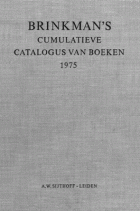 Brinkman's cumulatieve catalogus van boeken 1975, Carel Leonard Brinkman