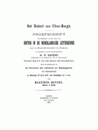 Het dialect van Elten-Bergh, Martinus Bruijel