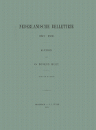 Nederlandsche bellettrie 1857-1876. Deel 1, Cd. Busken Huet