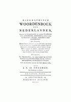 Biographisch woordenboek der Nederlanden. Deel 7, Jacques Alexandre de Chalmot