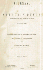 Journaal. Deel 1, boek 1, Anthony Duyck