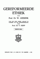 Gereformeerde ethiek. Deel 1, G.H.J.W.J. Geesink