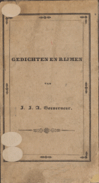 Gedichten en rijmen, J.J.A. Goeverneur