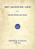 Het joodsche lied, Jacob Israël de Haan