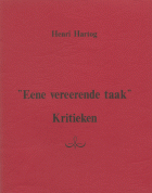 'Eene vereerende taak', Henri Hartog