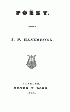 Poëzy, J.P. Hasebroek