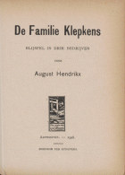 De familie Klepkens, August Hendrickx