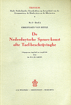 De Nederduytsche spraec-konst ofte tael-beschrijvinghe, Christiaan van Heule