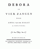 Debora in vier zangen, Anna van der Horst