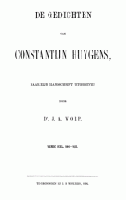 Gedichten. Deel 4: 1644-1652, Constantijn Huygens