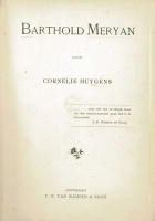 Barthold Meryan, Cornélie Huygens