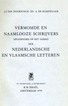 Vermomde Nederlandsche en Vlaamsche schrijvers, A. de Kempenaer