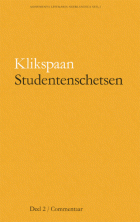 Studentenschetsen. Deel 2. Commentaar (onder ps. Klikspaan), Johannes Kneppelhout