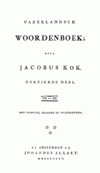 Vaderlandsch woordenboek. Deel 13, Jacobus Kok