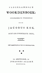 Vaderlandsch woordenboek. Deel 28, Jan Fokke, Jacobus Kok