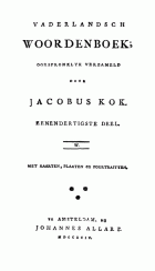 Vaderlandsch woordenboek. Deel 31, Jan Fokke, Jacobus Kok