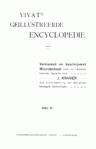 Vivat's geïllustreerde encyclopedie. Deel 4. Edisto-Gewicht, J. Kramer
