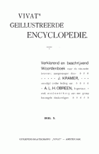 Vivat's geïllustreerde encyclopedie. Deel 10. Stereotomie-Zz, J. Kramer
