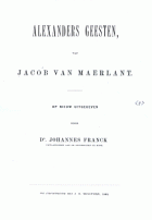 Alexanders geesten, Jacob van Maerlant