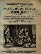Ierusalems verwoestingh door Nabuchodonosor, Guilliam van Nieuwelandt