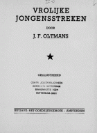 Vrolijke jongensstreken, J.F. Oltmans