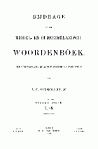 Bijdrage tot een Middel- en Oudnederlandsch woordenboek. Deel 4: L-N, A.C. Oudemans