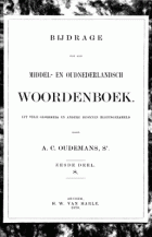 Bijdrage tot een Middel- en Oudnederlandsch woordenboek. Deel 6: S, A.C. Oudemans