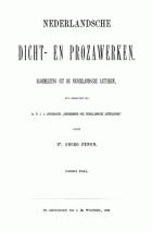 Nederlandsche dicht en prozawerken. Deel 4, Georg Penon