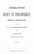Nederlandsche dicht en prozawerken. Deel 6, Georg Penon