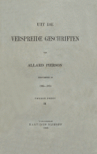 Uit de verspreide geschriften. Tweede reeks. Deel 2. 1865-1874, Allard Pierson