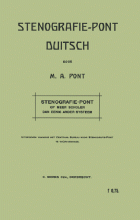 Stenografie-Pont Duitsch, M.A. Pont