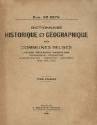 Dictionnaire Historique et Géographique. Tome premier, Eugène de Seyn