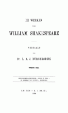 De werken van William Shakespeare. Deel 2, William Shakespeare