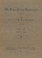 De kronijk van Antwerpen. Deel 3. 1789 en 1790, Jan Baptist van der Straelen, Jan Frans van der Straelen