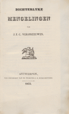 Dichterlyke mengelingen, J.F.C. Verspreeuwen